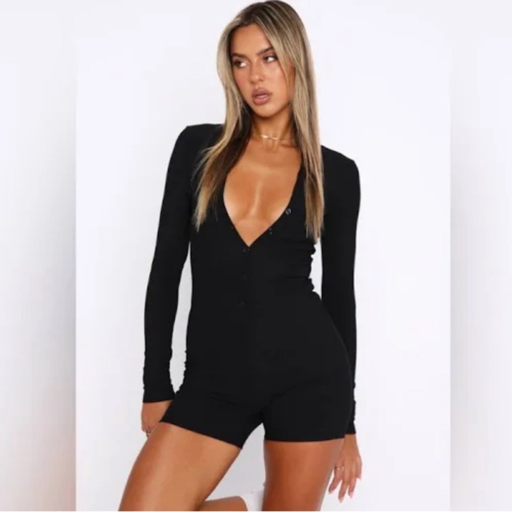 Long Sleeve Ribbed Jumpsuit